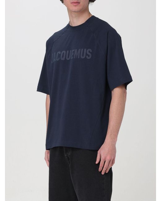 T-shirt in cotone di Jacquemus in Blue da Uomo