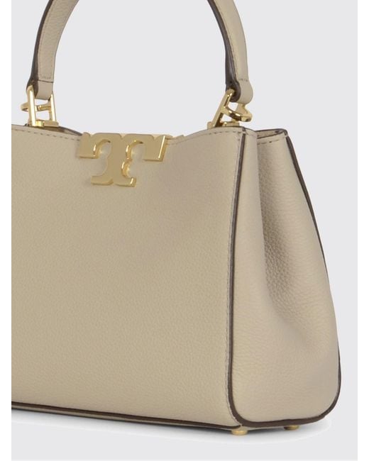 Tory Burch Natural Mini Eleanor Grained Leather Bag