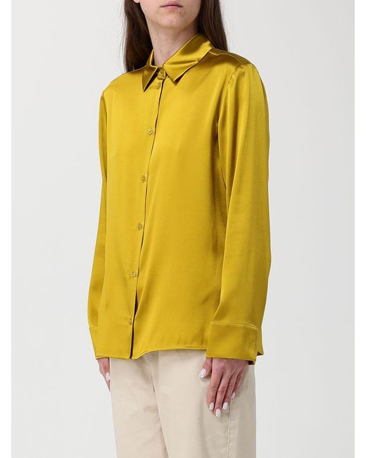 Max Mara Yellow Silk Shirt