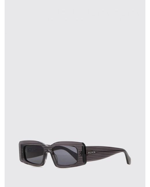 Alaïa White Acetate Sunglasses
