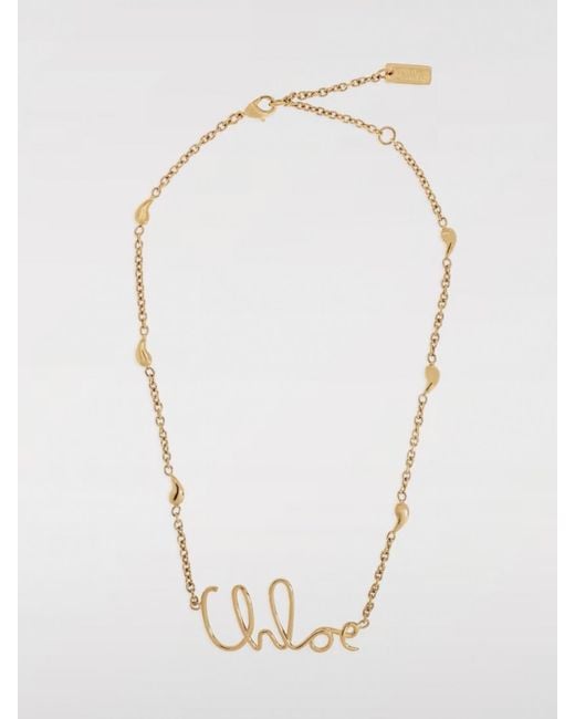 Chloé White ChloÉ Iconic Brass Necklace