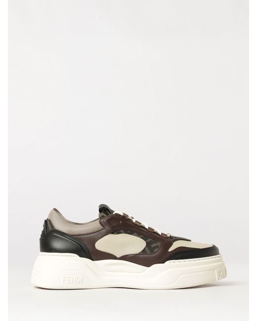 Fendi White Force Trainers for men