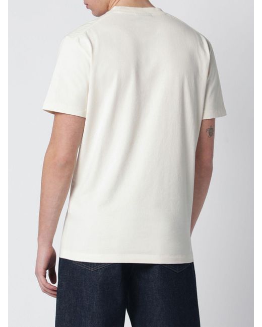 Camiseta De Algodón Con Cuello Redondo Y Logo Estampado DSquared² de hombre de color White