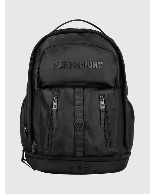 Philipp Plein Black Nylon Backpack for men