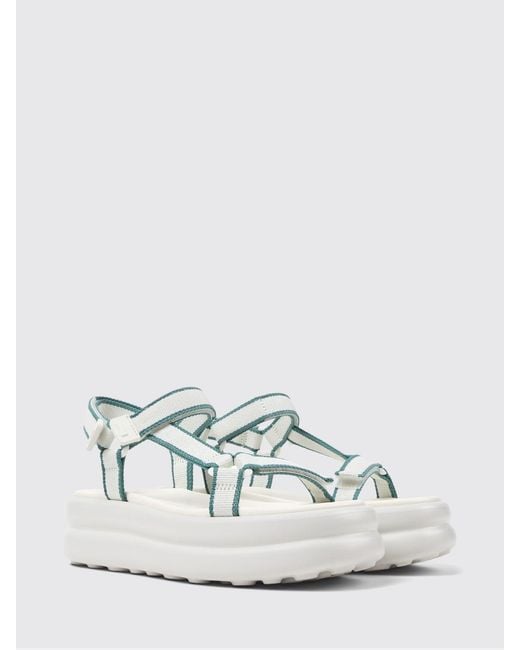 Camper White Pelotas Flota Up Recycled Polyester Sandals