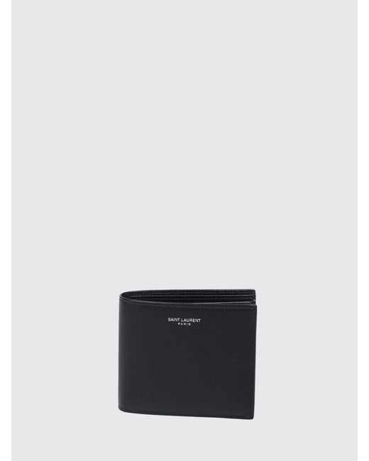 Saint Laurent White Horizontal Bi-Fold Wallet for men