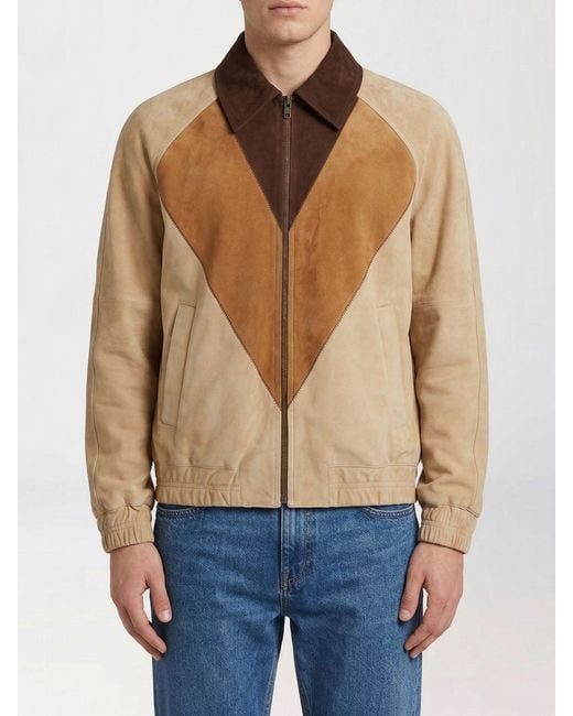 Valentino Blue Suede Overshirt for men