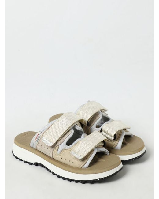 Suicoke White Flat Sandals