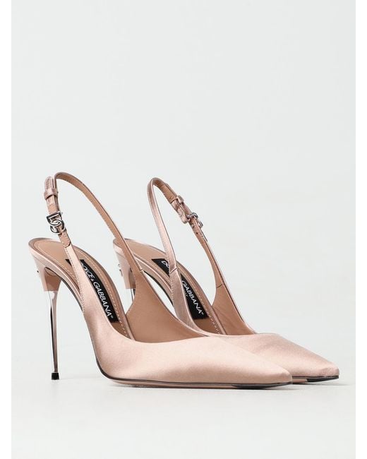 Dolce & Gabbana White High Heel Shoes