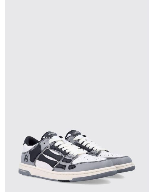 Amiri White Skel Leather Sneakers for men