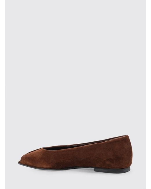 Alohas White Katia Suede Ballerinas