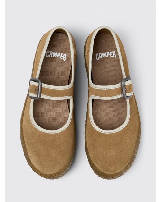 Camper White Peu Terreno Suede Sneakers