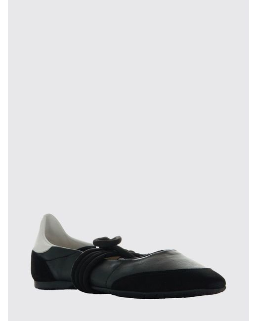 Patrizia Pepe White Dancing Skin Leather Ballerinas