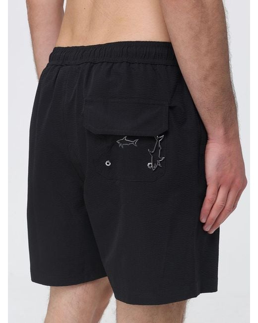 Paul & Shark Blue Paul &Amp Shark Boxer Swim Trunks for men
