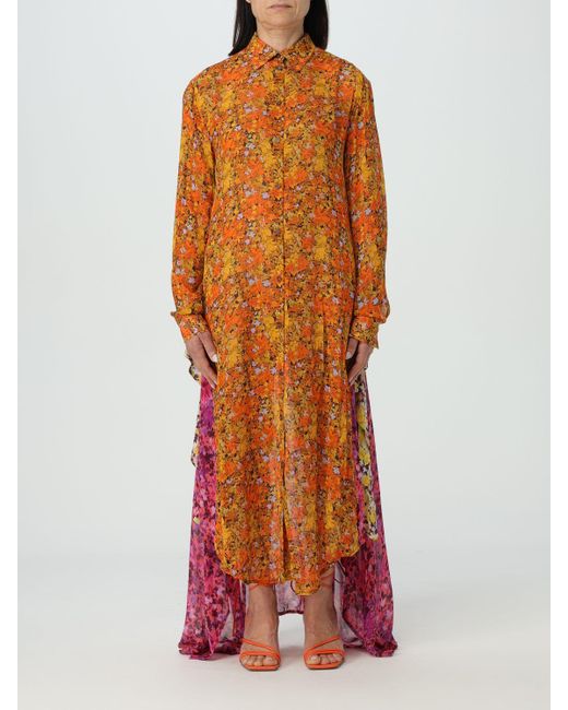 Erika Cavallini Semi Couture Orange Dress