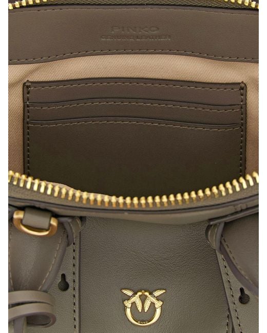 Pinko Gray Schultertasche Damen