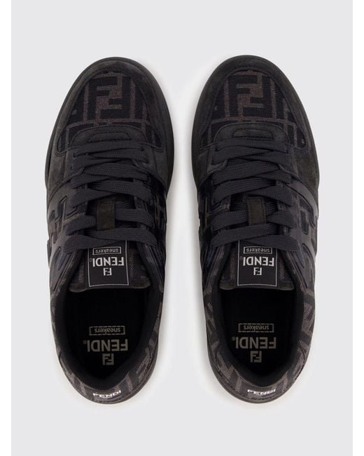 Fendi Black Match Sneakers for men