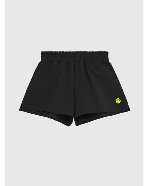 Barrow Black Cotton Sport Shorts