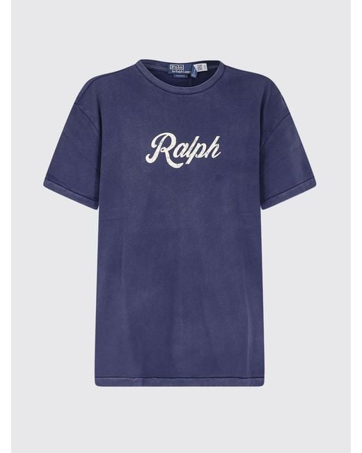 Polo Ralph Lauren Blue Cotton T-Shirt With Logo for men