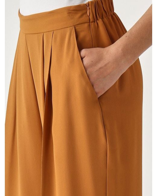 Maliparmi Brown Viscose Palazzo Trousers