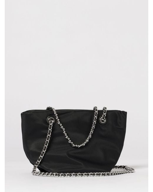 Tory Burch Black Small Ella Chain Shopping Bag