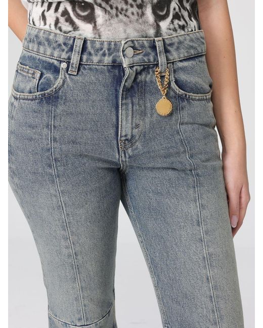 Stella McCartney Blue Denim Jeans With Charm