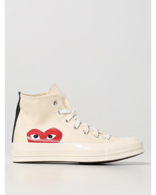 COMME DES GARÇONS PLAY Pink Chuck Taylor Comme Des Garçons Play X Converse Trainers for men