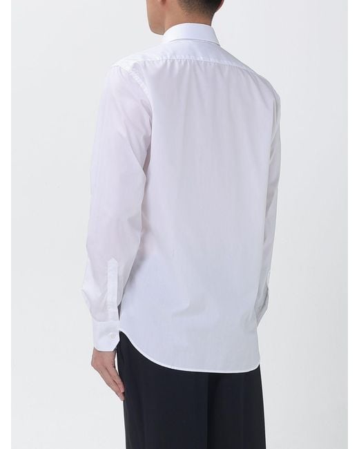 Brooksfield White Classic Cotton Poplin Shirt for men