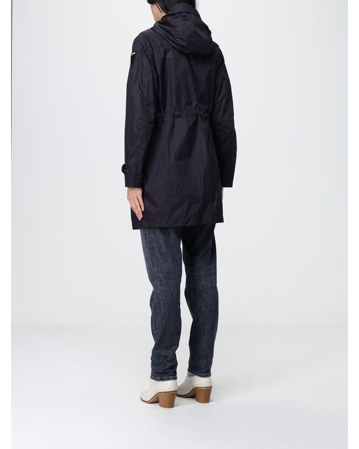 Blauer Blue Nylon Raincoat With Hood