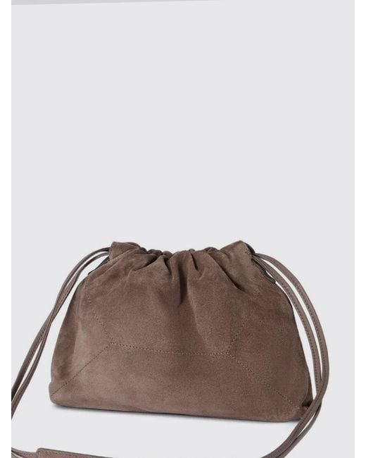 Brunello Cucinelli Brown Bc Duo Suede Bag