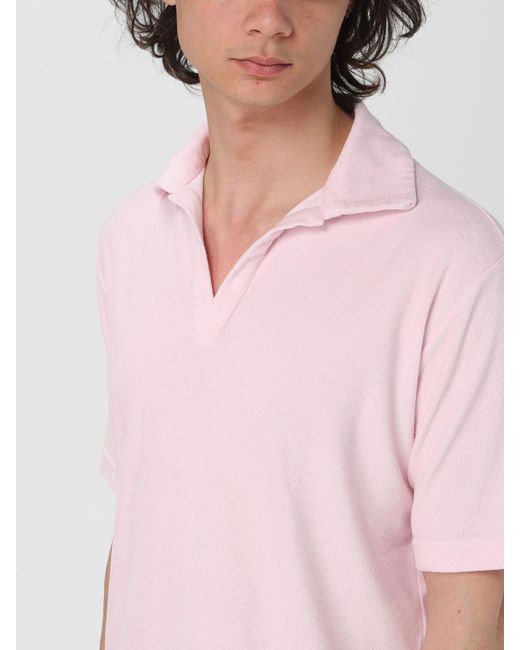 T-shirt in misto cotone di Doppiaa in Pink da Uomo