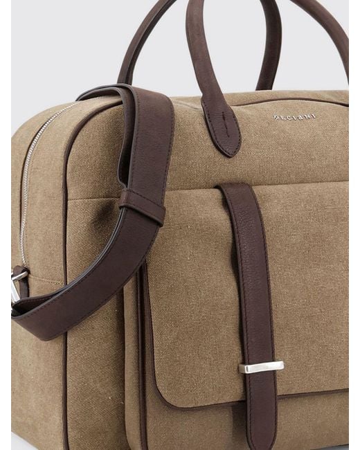 Orciani Brown Safari Suede Suitcase for men
