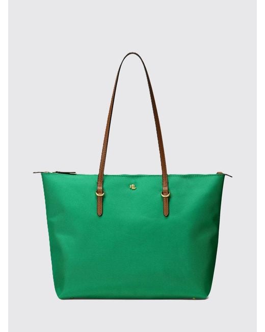 Ralph Lauren Green Keaton Nylon Bag
