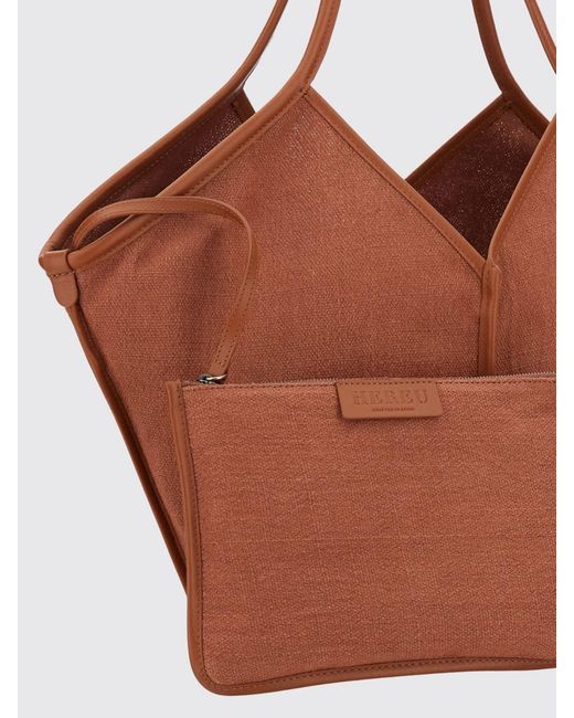 Hereu Brown Calella Tote Bag
