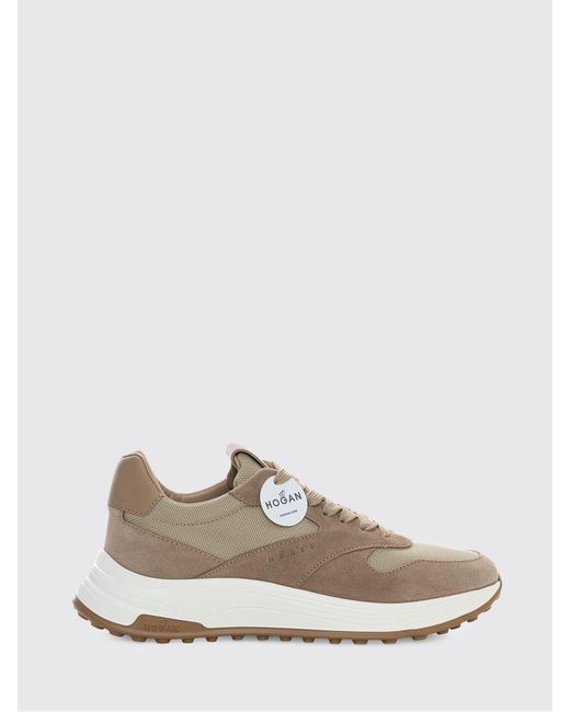 Hogan White Hyperlight Suede And Mesh Sneakers for men