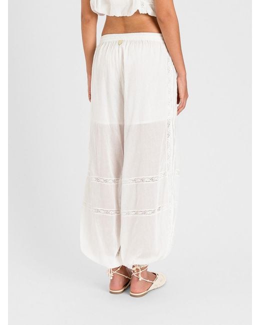 Twinset White Cotton Trousers