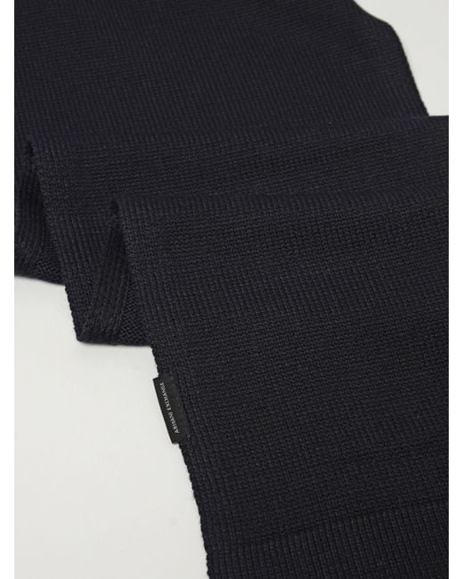 ARMANI EXCHANGE Black Scarf for men