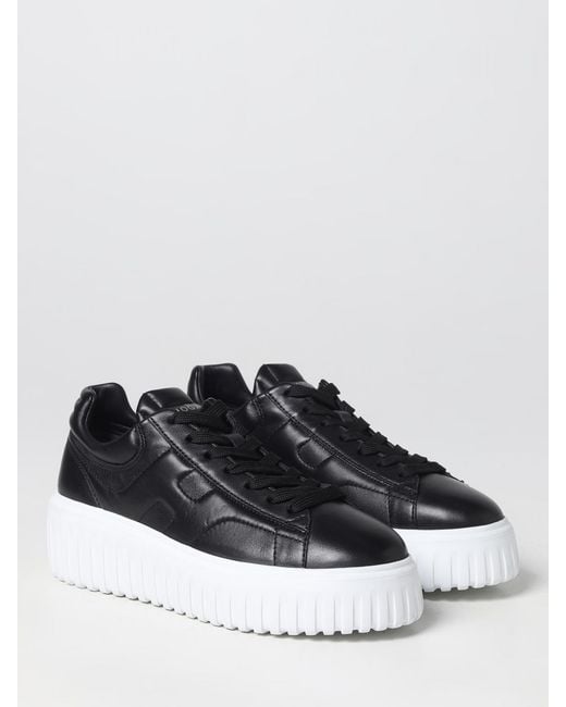 Baskets H-Stripes En Nappa Hogan en coloris Black