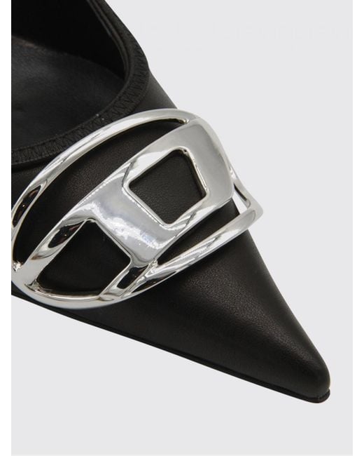 DIESEL Black D-Venus Nappa Slingback