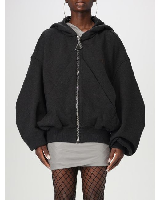 Felpa Con Cappuccio Oversize di The Attico in Black