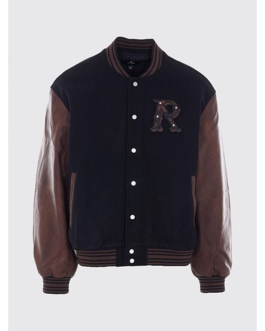 Cazadora Bomber De Lana Con Logo Represent de hombre de color Black