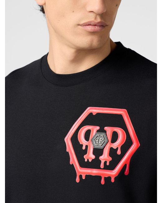 Philipp Plein Black T-Shirt for men