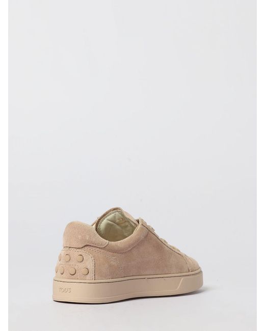 Tod's Natural Suede Sneakers