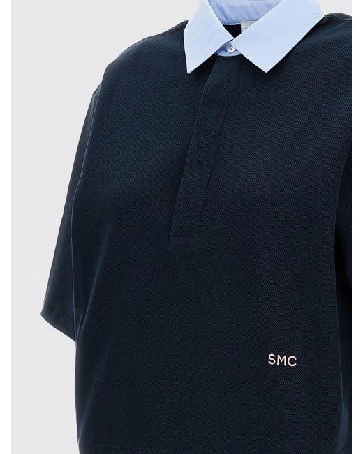 Stella McCartney Blue Cotton Polo Shirt