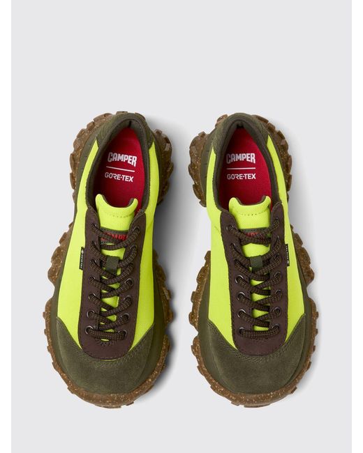 Camper Green Karst Trek Gore-Tex And Suede Sneakers