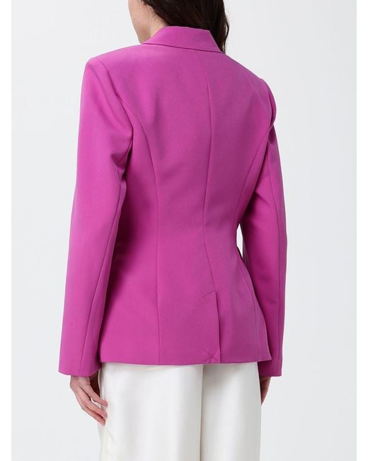 Liu Jo Pink Single-Breasted Polyester Blazer