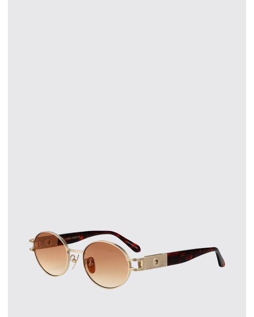 Linda Farrow White Phoebe Sunglasses