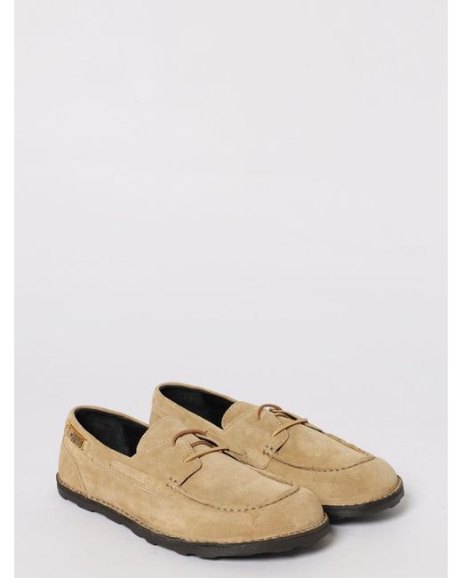 Moschino Couture Natural Suede Boat Loafers for men