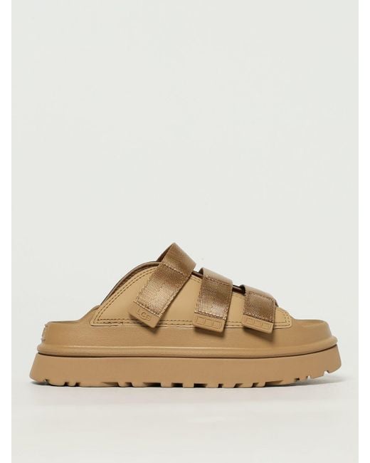 Sandalias De Tacón Mujer Ugg de color Natural