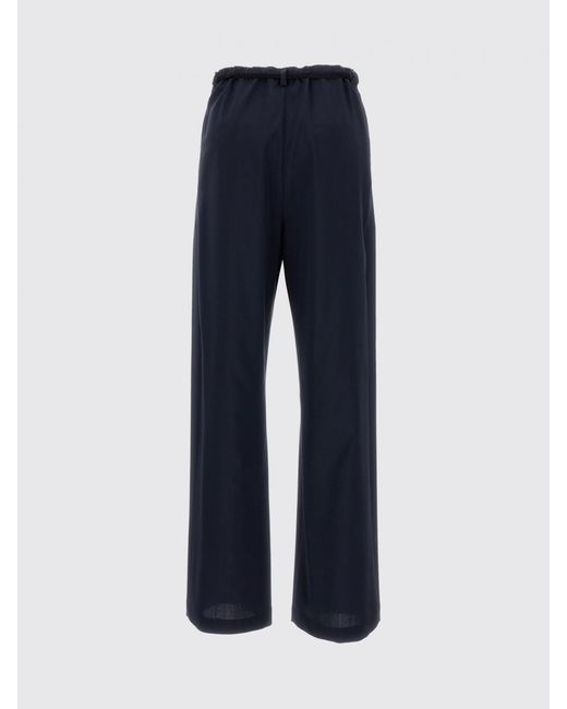 Barena Blue Virgin Wool Palazzo Trousers